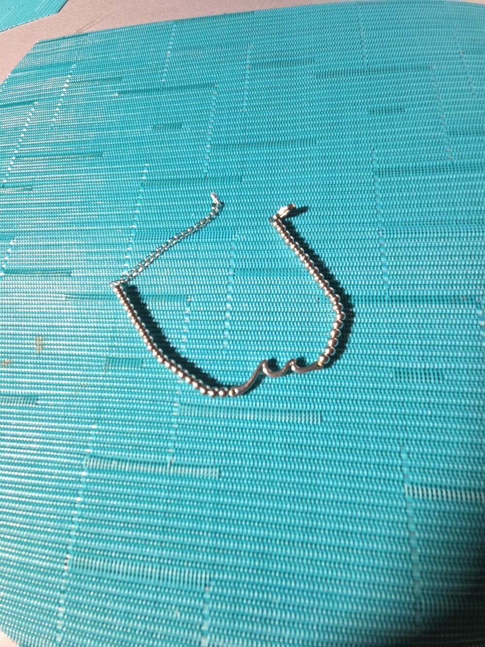 Through The Waves of Life Silver-Tone Beaded Wave Bracelet